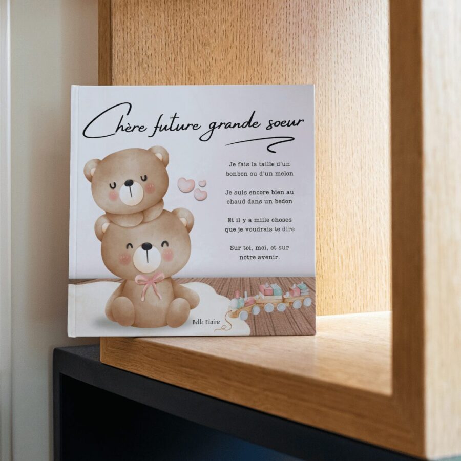 chere future grande soeur livre enfant bébé arrivée preparer grossesse petit belle elaine auteure cadeau naissance