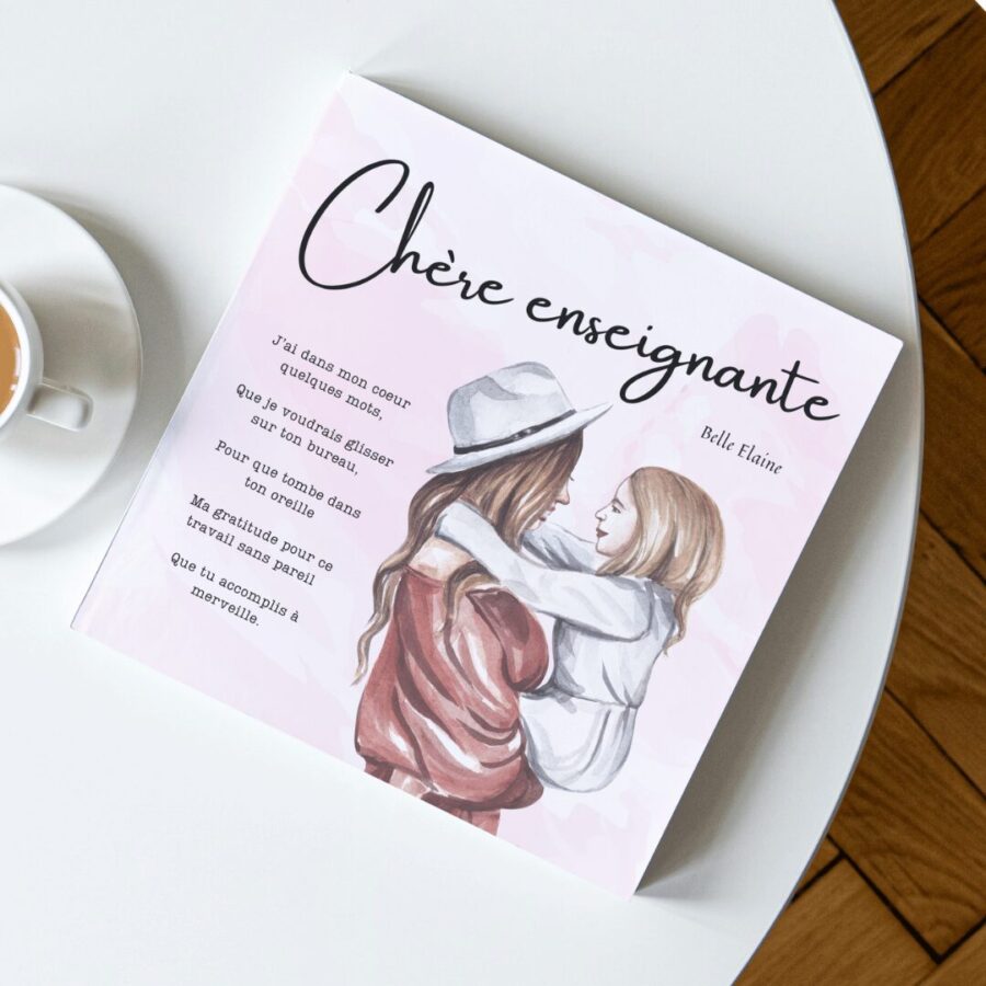 chère enseignante idée cadeau maternelle préscolaire fin d'année quoi offrir professeur belle elaine auteure livre enfant école