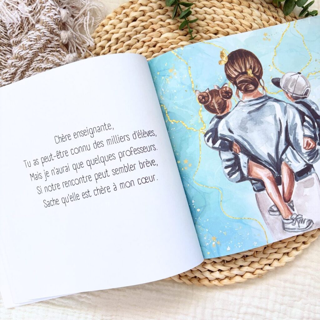 chère enseignante livre pour enfant cadeau idée professeur offrir belle elaine auteure intérieur du livre page 3