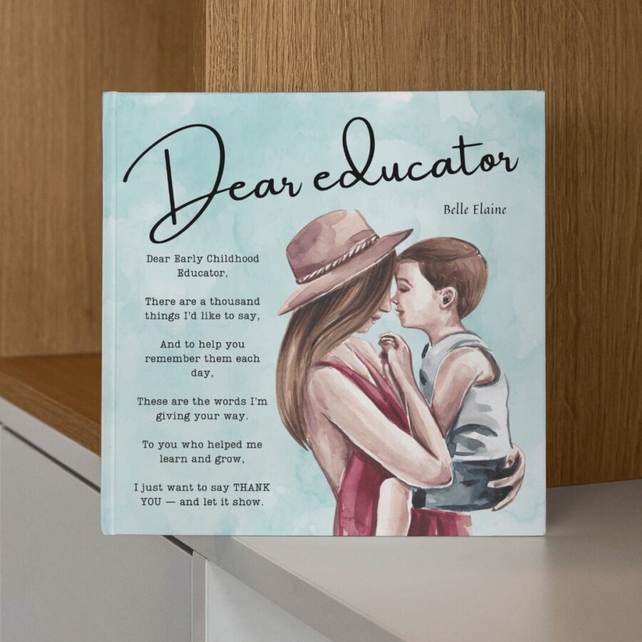 dear educator english version belle elaine auteure author book idea gift for early childhood educator page 2