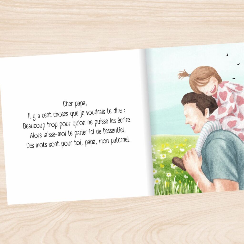 cher papa livre annoncer grossesse annonce idée originale enfant maternité maman cadeau touchant belle elaine auteure enceinte bébé shower intérieur